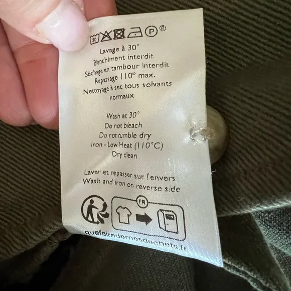 NWOT Sézane Will Jacket- size S - khaki - Picture 7 of 7